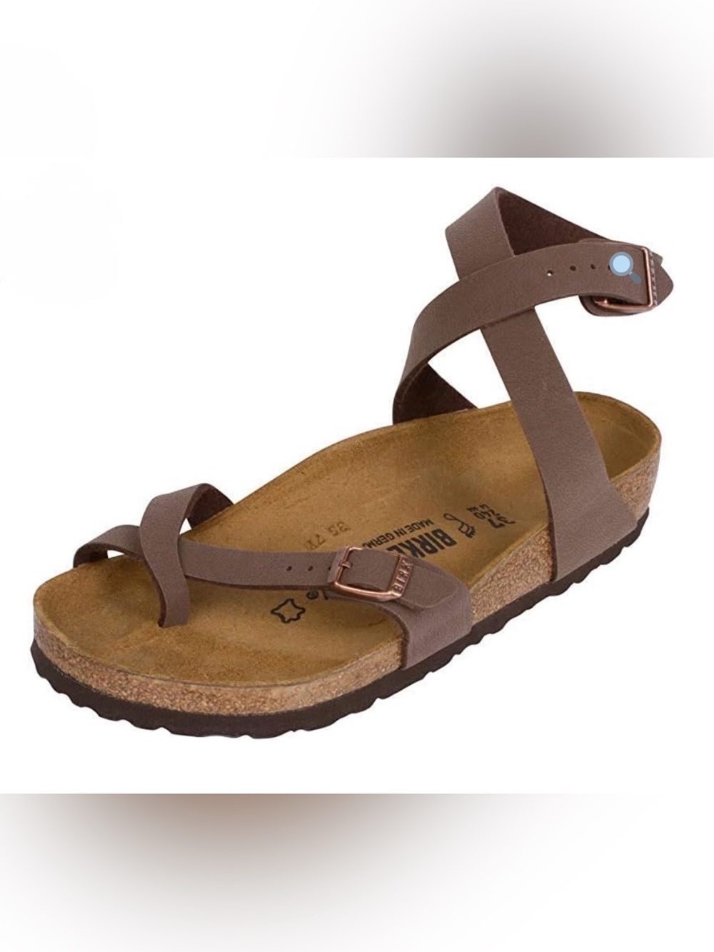 Women’s Yara Oiled Leather Flat Mocha 38 - Picture 7 of 7